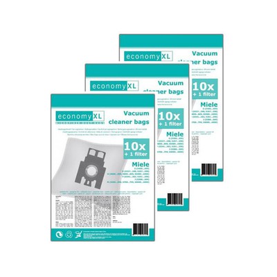 30 Staubsaugerbeutel Economy geeignet für Miele Ecoline Green - S5