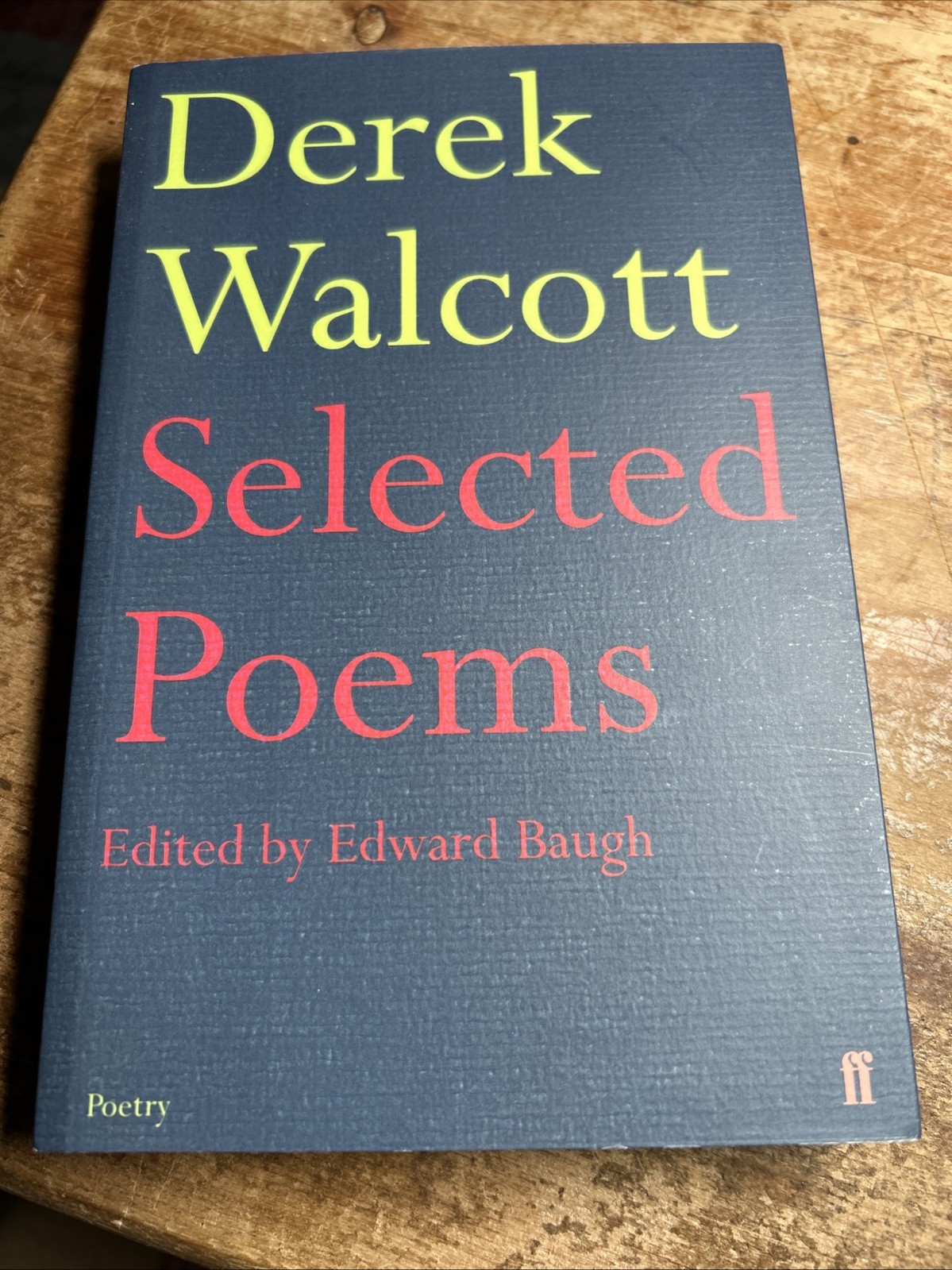 New Selected Poems by Derek Walcott Faber Paperback Poetry Book