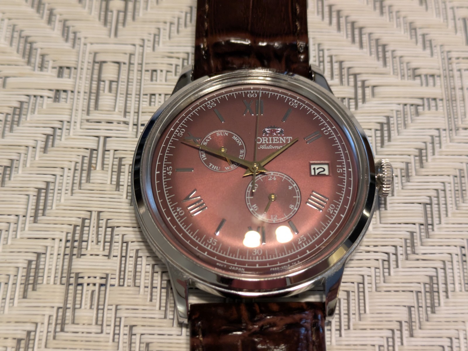 Mint Orient Bambino Version 8 Automatic Watch Use… - image 11
