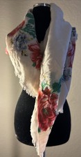 Vintage Ukrainian Scarf Traditional Ukrainian Scarf Floral
