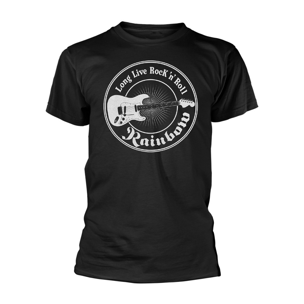 ЧЕРНАЯ футболка RAINBOW - LONG LIVE GUITAR X-Large 4690₽