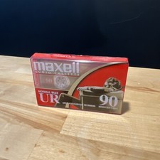 Maxell UR 90 Audio Cassette Normal Bias New Sealed Cassette Everyday Recording