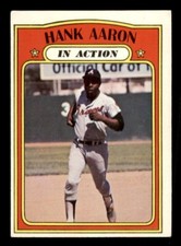 1972 Topps Baseball #300 Hank Aaron (In Action) VG/EX *d5