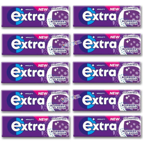 Extra Apple & Extra Blueberry Flavour Sugar Free Chewing Gum 15 & 30 Packs - Picture 2 of 4