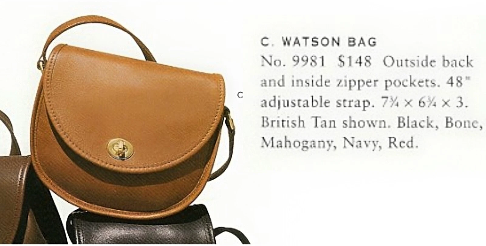 Coach Vintage Borsa a tracolla Watson 9981 in giallo USA anni 90 colore raro