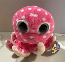 TY 2012 OLLIE Pink Octopus Beanie Boo 4" - Rare Purple Tags