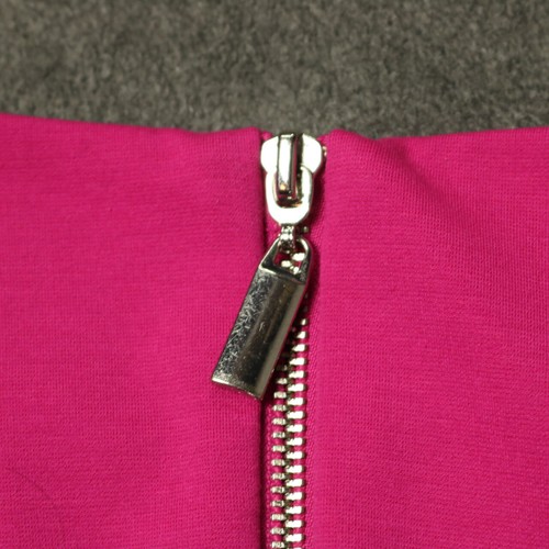 Jennifer Lopez Fit & Flare Sleeveless Knee Length Dress Back Zip Hot Pink 4 - Picture 18 of 24