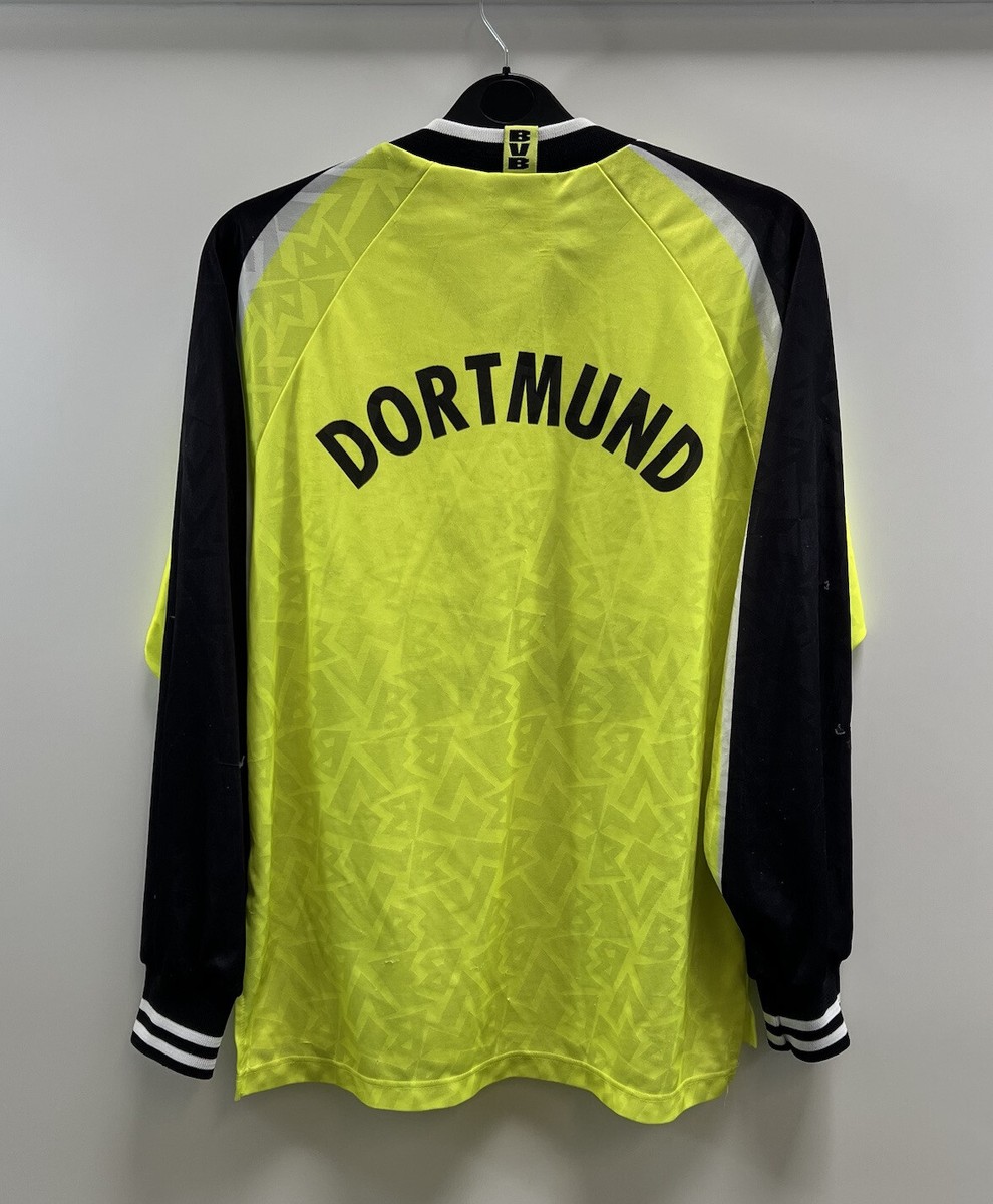 Borussia Dortmund L/S Home Football Shirt 1995/96 Adults Borussia Dortmund L/S Home Football Shirt 1995/96 Adults