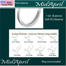 Ring Size Adjuster Invisible Resizer Reducer Set  8 Pieces