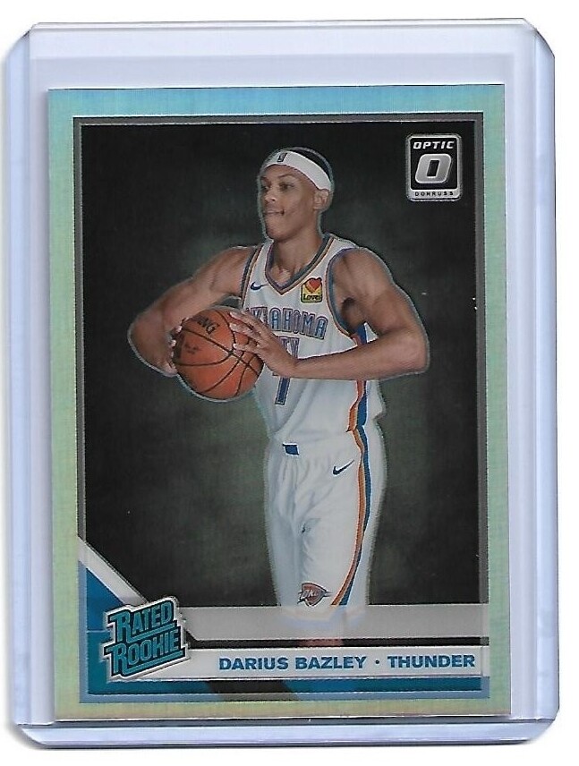 Darius Bazley  RC ▪ 2019-20 Optic  Silver HOLO Prizm  Rated Rookie #156  Thunder