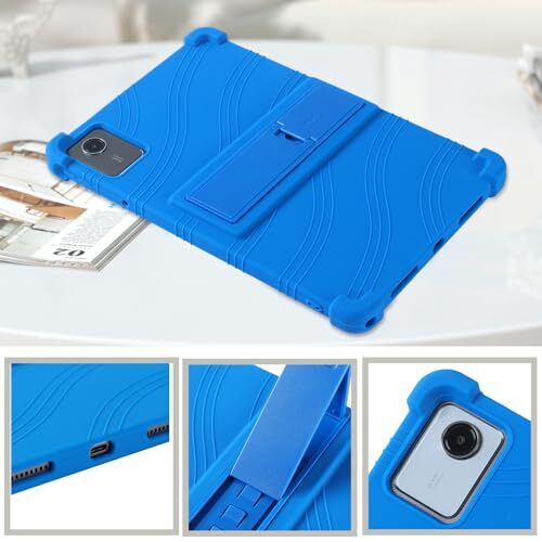 for Tab M11 Case 11 inch TB330FU, Kids Soft Silicone Lenovo Tab M11 Case Blue - Picture 4 of 7