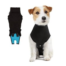 Suitical Recovery Suit for Dogs   2XSmall   Black. Professional Body Shirt