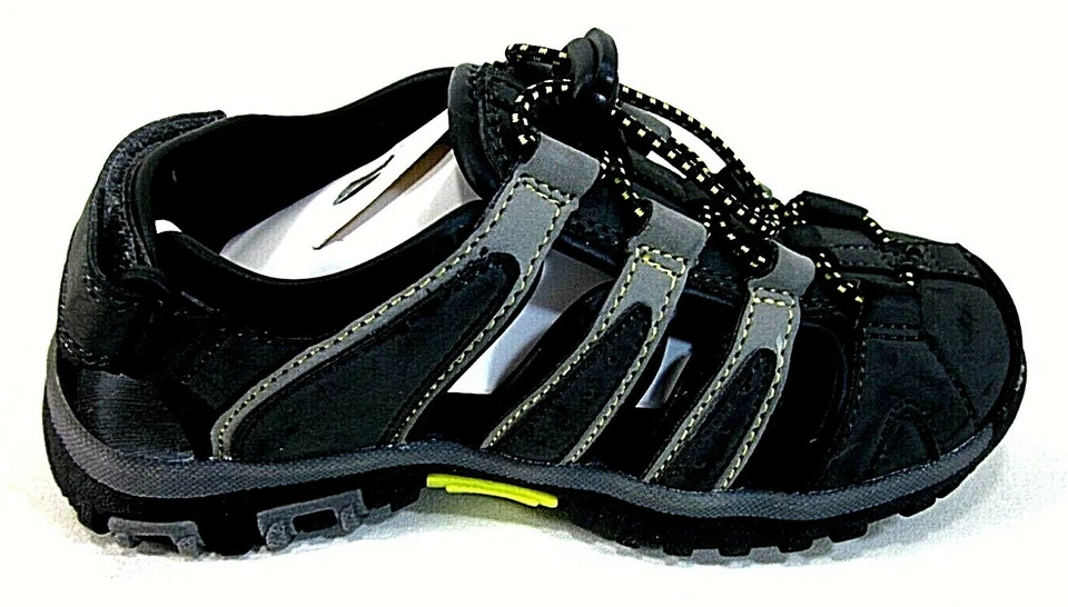 Hi-Tec Niños Niño Cove II Negro/Carbón/Super Limón EE. UU. Talla 1 M, Eur 32 Foto 2 de 4