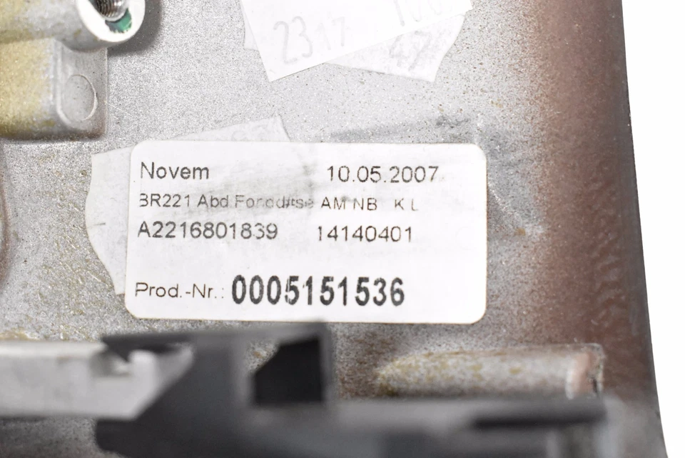 08 09 10 MERCEDES BENZ S63 OEM REAR CONSOLE AC BEZEL VENT TRIM W221 - Image 4 of 4