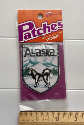 NIP Alaska Husky Sled Dog AK State Alaskan Souvenir Embroidered Patch Badge