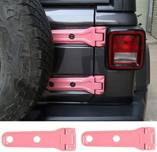Pink Spare Tire Bracket Liftgate Tailgate Hinge Cover For 18 Jeep Wrangler Jl T Pink Spare Tire Bracket Liftgate Tailgate Hinge Cover For 18 Jeep Wrangler Jl T