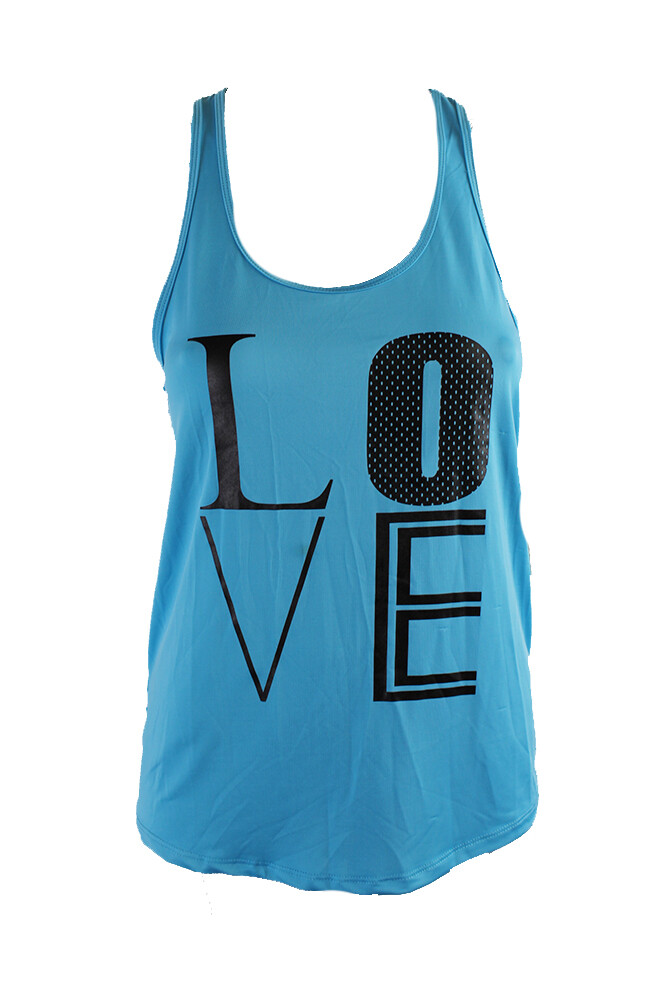 Material Girl Juniors Бирюзовая майка Active с графическим рисунком и повязка на голову S 2090₽