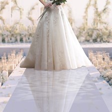 65 3ft Aisle Runner Mirror Rug Double Sided Carpet Wedding Silver Decoration US