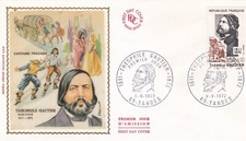 FRANCE 1972 FDC THEOPHILE GAUTIER YT 1728