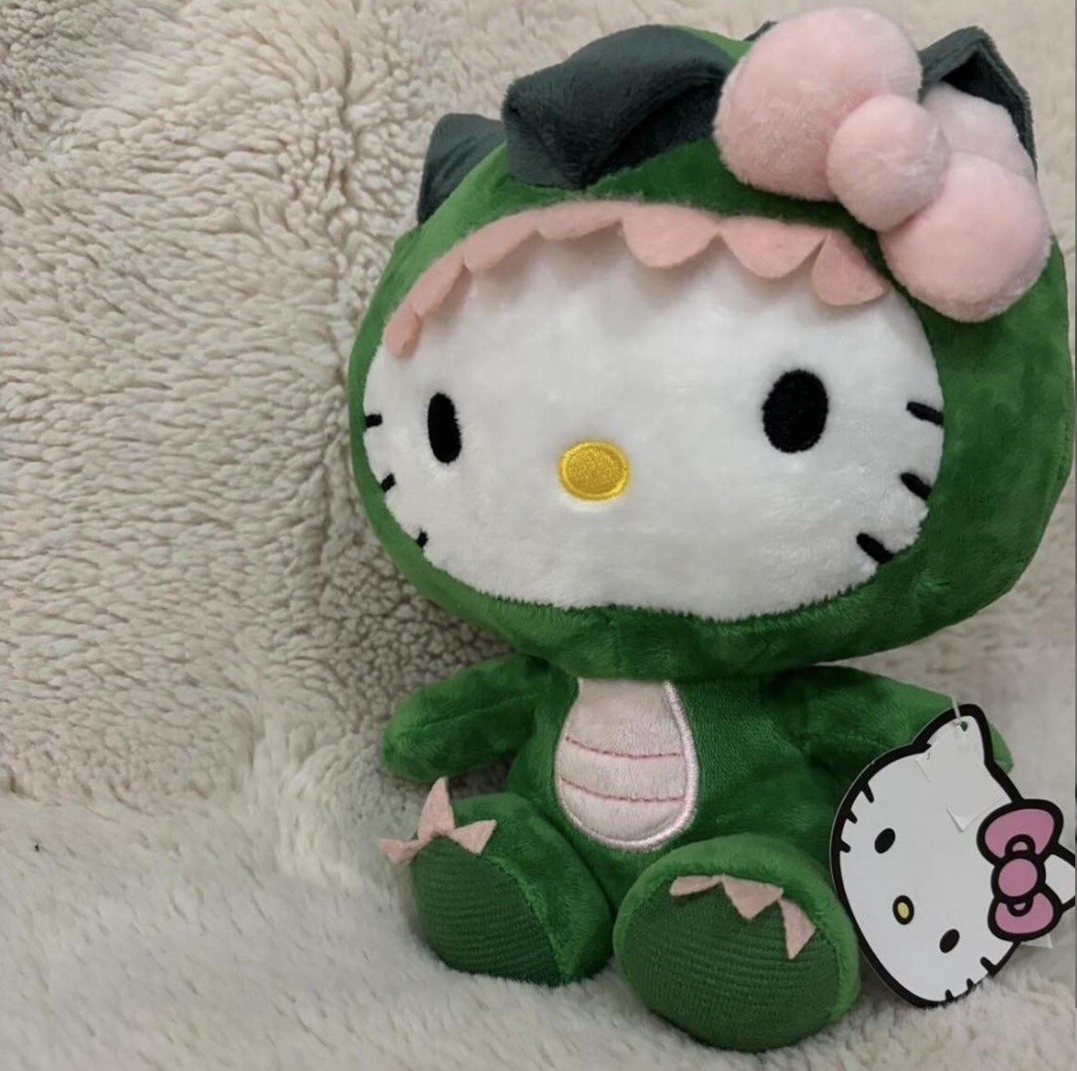 Sanrio Hello Kitty Peluche Drago Verde Costume Figura Peluche Bambina - Foto 5