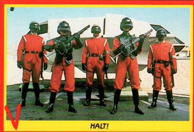 1984 Fleer V TV Show Mini Series Trading Card #50 Halt!