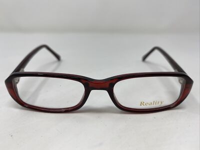Reality 3820 BURGUNDY 44-17-130 Plastic Red Full Rim Eyeglasses Frame -U91