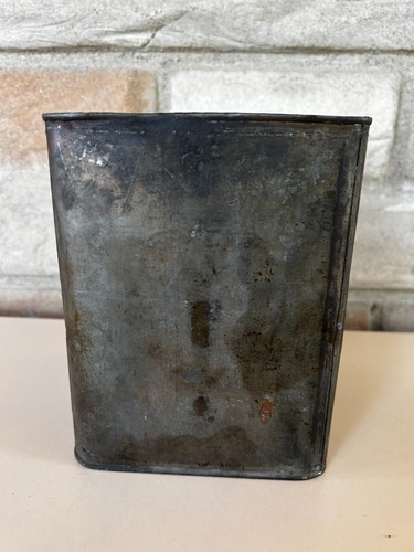 Vintage EARLY Mobil Oil Gargoyle Grease 5 Pound Square Lubricant Can BRB No 2 - Picture 4 of 8