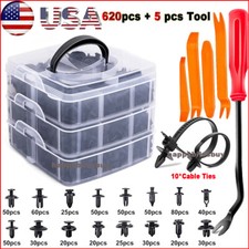635 Car Push Retainer Auto Fasteners Push Trim Plastic Clip Pin Rivet Bumper Kit