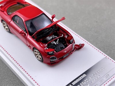 FH 1/64 Scale Mazda RX-7 FD3S A Spec Speed Red Diecast car Model