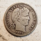 1914 P BARBER SILVER DIME ***NICE COIN!*** - FREE SHIPPING! A8355