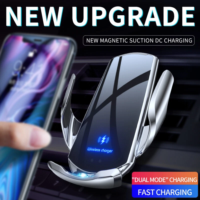 15W Fast Car Wireless + Wired Magnetic Cell Phone Charging Holder For All Phones - Image 3 of 4
