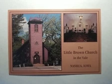 Old Postcard - The Little Brown Church In The Vale Nashua Iowa