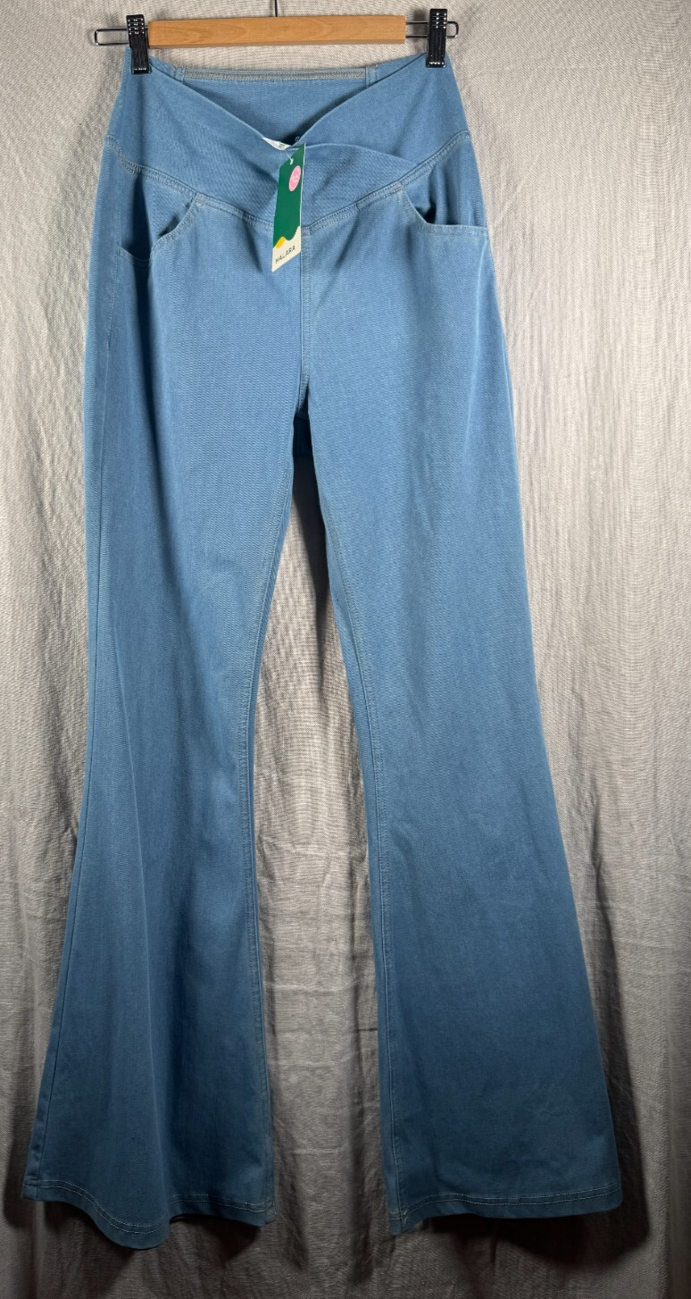 Halara Womens Midnight Blue Super Flare Leggings Size M NWT