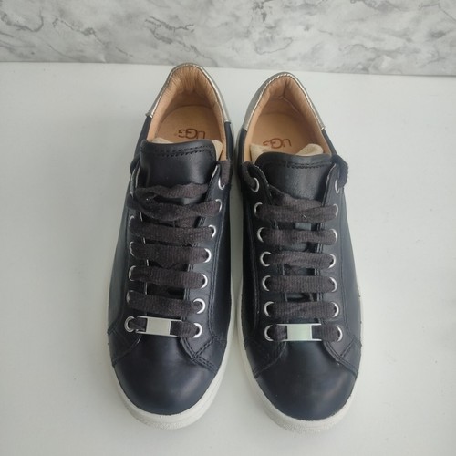 ZAPATILLAS UGG MILO MUJER. UK TALLA 6.5 CUERO NEGRO - Imagen 4 de 13
