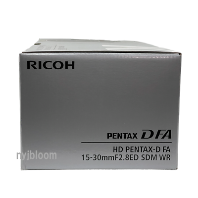 PENTAX Pentax HD D-FA 15-30mm F/2.8 SDM WR ED Lens for sale online