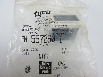 Tyco Open Cabling Systems Modular Jack Duel CAT5e RJ45 P/N557280-1