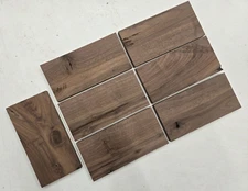 12" Very Cool Unique Set Of 7 Walnut Lumber Wood Kiln Dried Board Slab