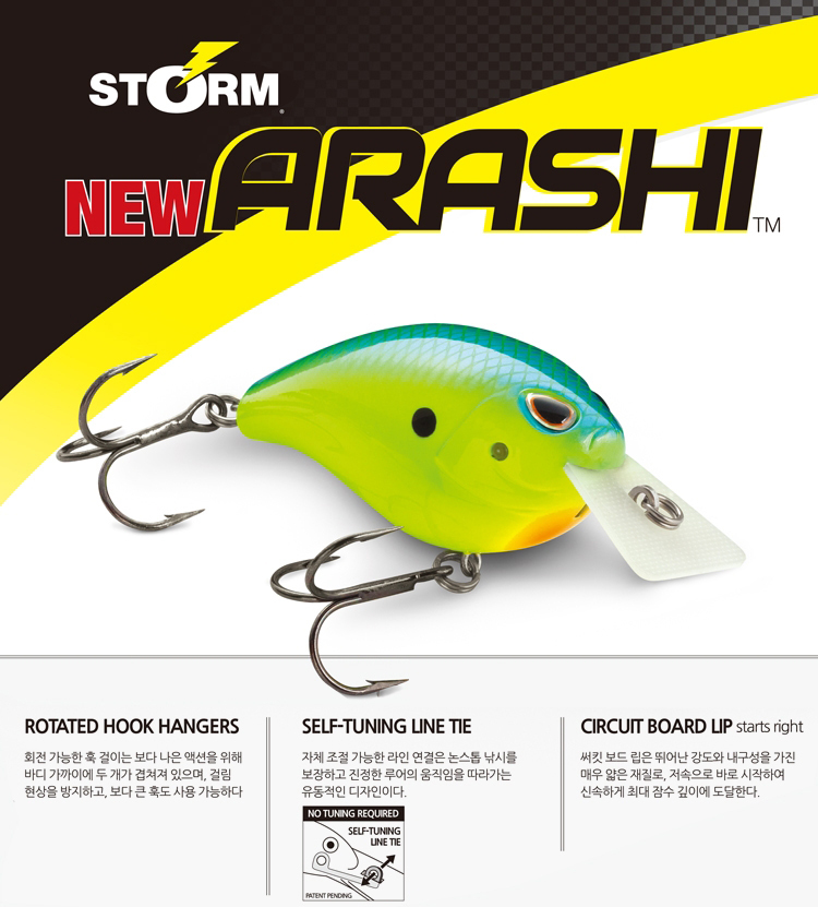 Poisson nageur Storm Arashi Rattling Silent Square 5 Black Silver Shad