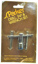 VINTAGE S. Parker Drill, Tap & Wrench Set NO. 15016 Brand New Sealed NOS