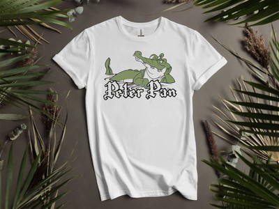 Lustiges Tick-Tock das Krokodil T-Shirt T Shirt Herren Damen Unisex Tshirt K511