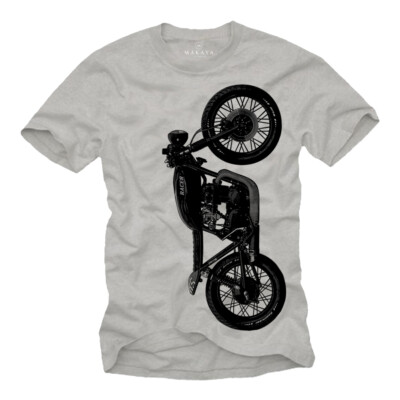 Vintage Motorrad Herren T-Shirt mit CB 550 Cafe Racer - Männer Biker Shirt