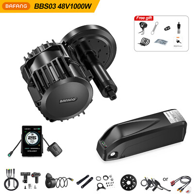 BAFANG 48V1000W BBS-HD Mid Drive Motor Conversion Kits Electric Bike 17.5Ah 20Ah