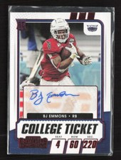 2021 Panini Chronicles Draft Picks #268 BJ Emmons College Ticket Auto