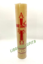 Cirio Pascual Kilo SIMBOLO PASCUAL IMPRESO NO ETIQUETA / Paschal Candle