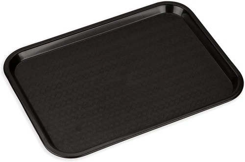 12" x 16" schwarz Fast Food Tablett Foodservice Produkte CT121603 Café für Cafeteria - Bild 1 von 10