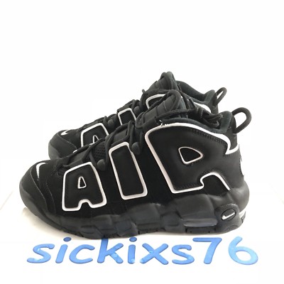 Nike Air More Uptempo (GS) 'Black White' Sz 5Y/Women's 6.5 [415082
