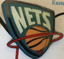 NEW JERSEY NETS NBA BASKETBALL BADGE.
