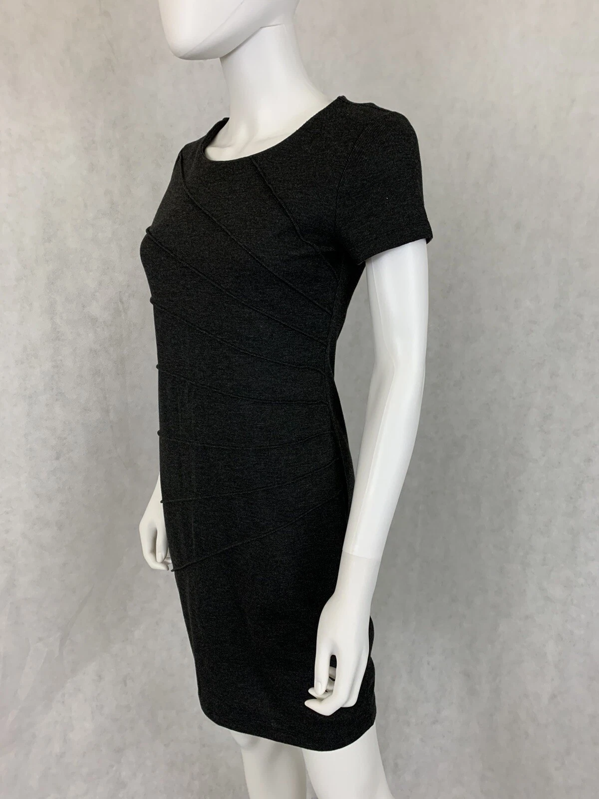 VETEMENTS Abito bodycon donna En Focus Studio TAGLIA 4 grigio antracite