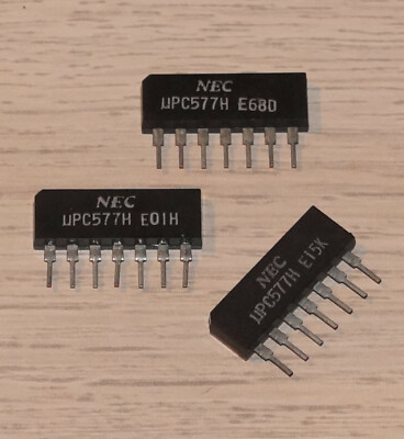 1 Stk. µPC577H :  FM-ZF-Verstärker -Baustein original von NEC