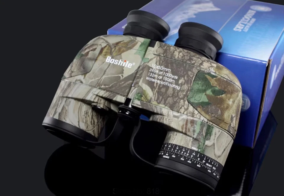 BOSHILE Binoculars 10x50 Forrest Camouflage Range Direction Finding Weatherproof - Image 4 of 4